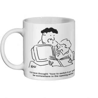 Computer On-Switch - Ceramic Mug