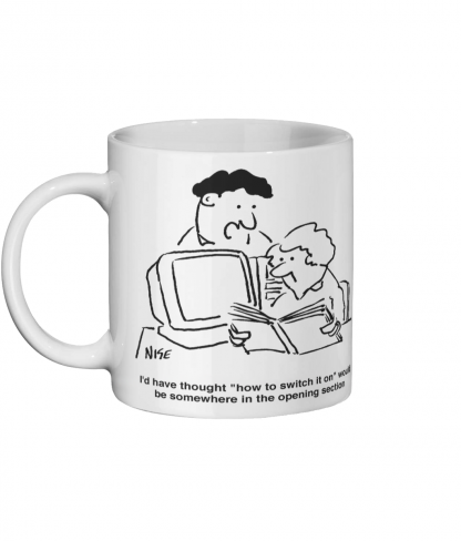 Computer On-Switch - Ceramic Mug