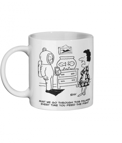 Feeding the Fish - Ceramic Mug