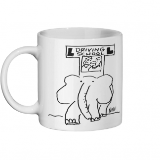 Elephant Driving School - Ceramic Mug