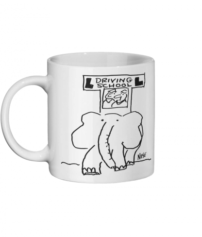 Elephant Driving School - Ceramic Mug