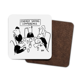 Single Hardboard Coaster energy-saving-conference